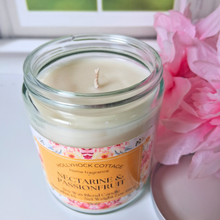 Load image into Gallery viewer, Nectarine &amp; Passionfruit Soy Wax Blend Jar Candle