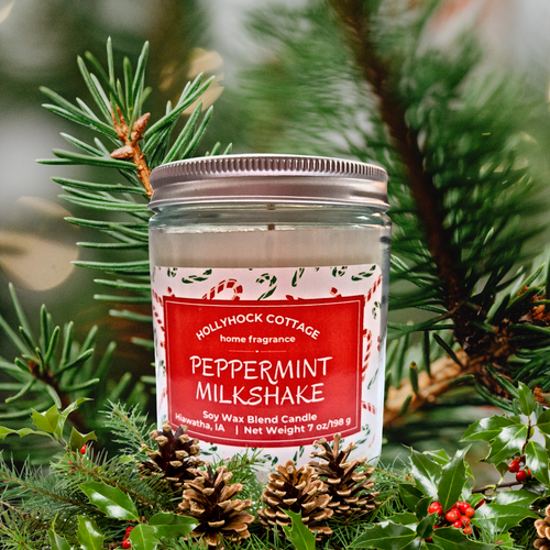 Peppermint Milkshake Soy Wax Blend Jar Candle