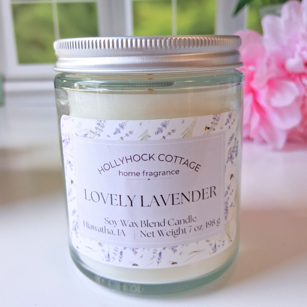 Lovely Lavender Soy Wax Blend Jar Candle