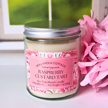 Load image into Gallery viewer, Raspberry Custard Tart Soy Wax Blend Jar Candle