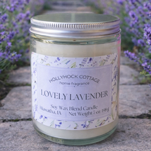Load image into Gallery viewer, Lovely Lavender Soy Wax Blend Jar Candle