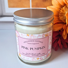 Load image into Gallery viewer, Pink Pumpkin Soy Wax Blend Jar Candle