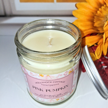 Load image into Gallery viewer, Pink Pumpkin Soy Wax Blend Jar Candle